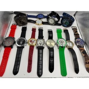 Mixed Brands Mens Watches Lot Of 13 For Parts Or Repair